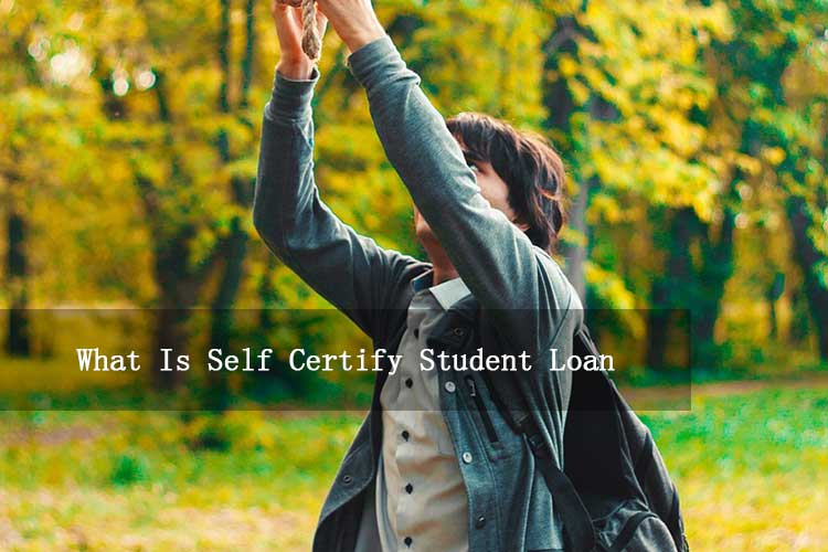 what is self certify student loan